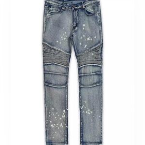 REASON Men’s Touch Up Skinny Jeans Stretch Blue Denim Size: 30